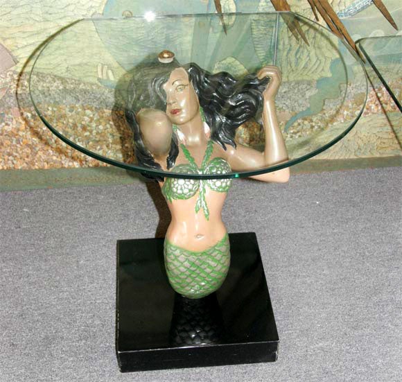 mermaid side table