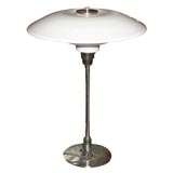Poul Henningsen White Glass Desk Lamp