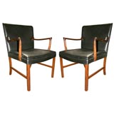 Pair of Ole Wanscher Rosewood Armchairs
