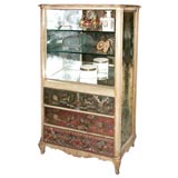 French Louis XV style mirrored cabinet