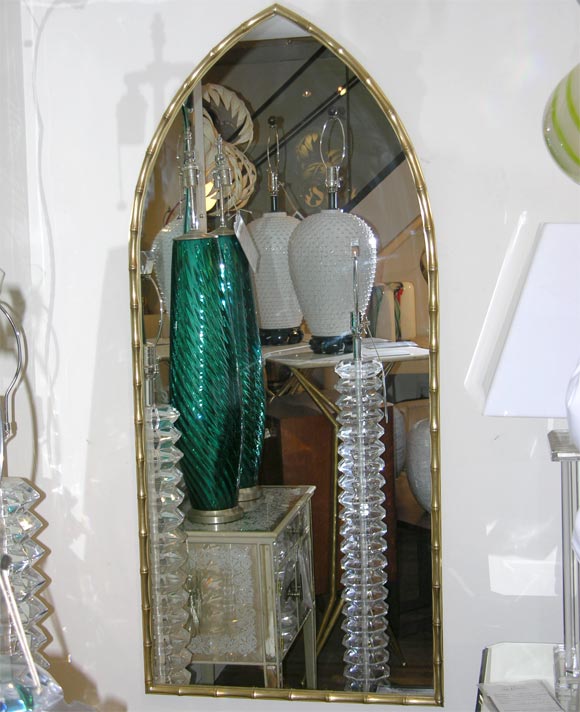 Pair of gothic-arch mirrors