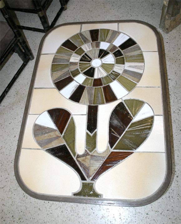Mid-20th Century Roger Capron Tile Table