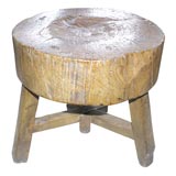 Rough Hewn Wood Stool/Table