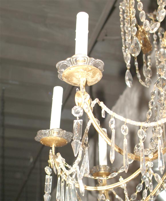 Mid-19th Century ON SALE  Chandelier 19th Century Genovese  For Sale