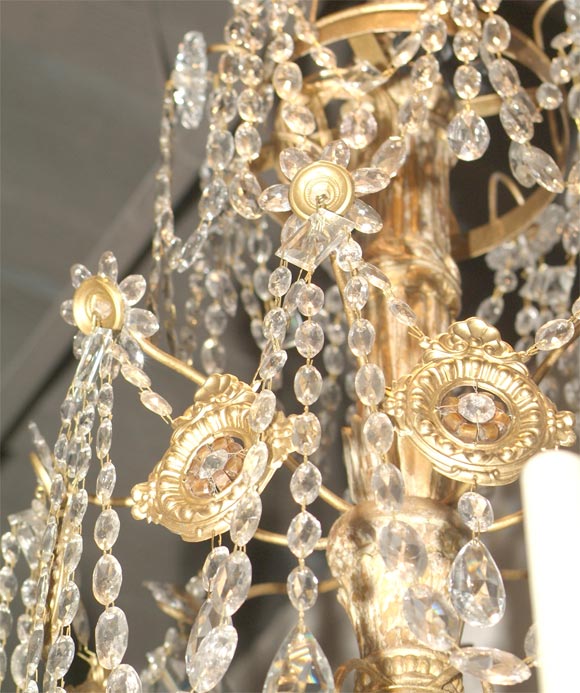 Metal ON SALE  Chandelier 19th Century Genovese  For Sale