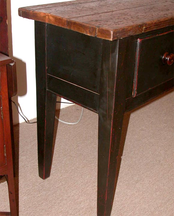 Antique Three Drawer Painted Base Server