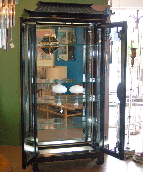 Lacquered Oriental Cabinet 4