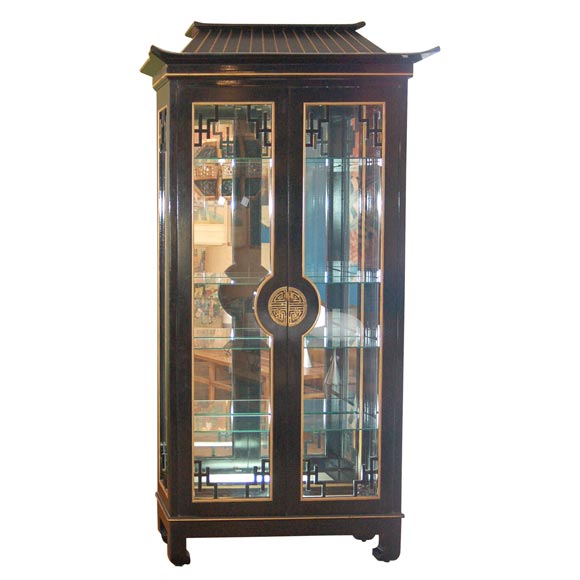Lacquered Oriental Cabinet
