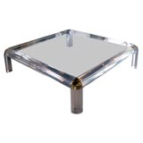 Large Karl Springer Lucite Coffee Table