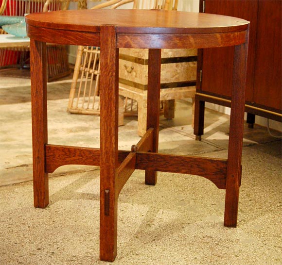 Gustav Stickley Lamp Table 1