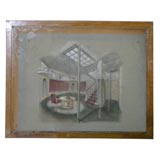 #3342 French 1920's Interior Architectural  Renderings