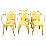 Set of 10 French Cafe Chairs