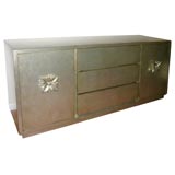 LARGE SILVER LEAFED JAMES MONT CABINET