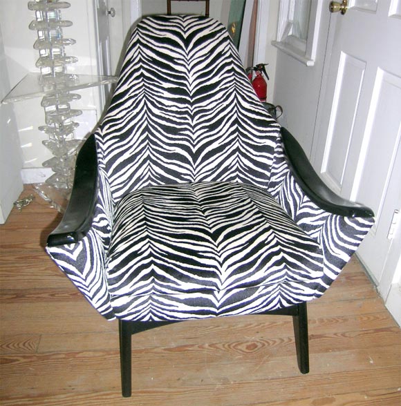 Pair of Zebra Print Chairs