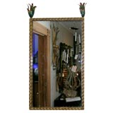 Pair of Tole Faux Bamboo Mirrors