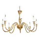 #3604 8 Arm Murano Glass Chandelier