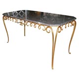Exceptional Rene Prou iron console table