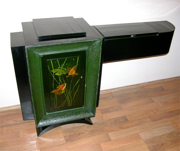French Art Deco Low Cabinet by René Drouet and Gaston Suisse In Excellent Condition For Sale In Bridgewater, CT