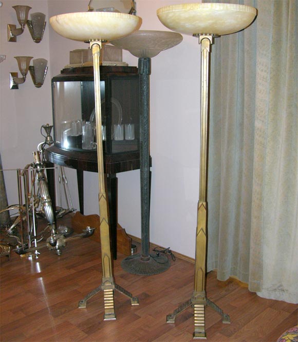 Pair of Art Deco Floor Lamps