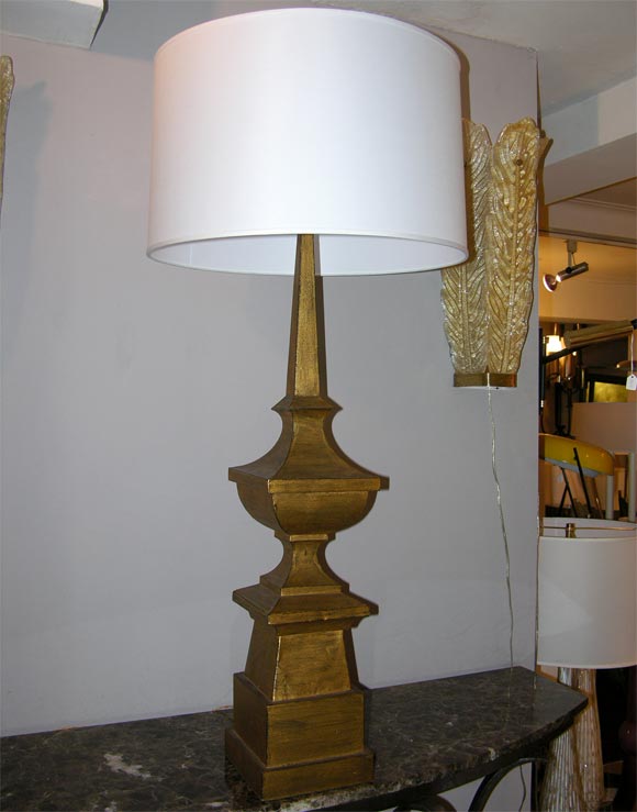 A Pair of Classic Modern Table Lamps crafted of gilt metal
New sockets and rewired
Shades not included