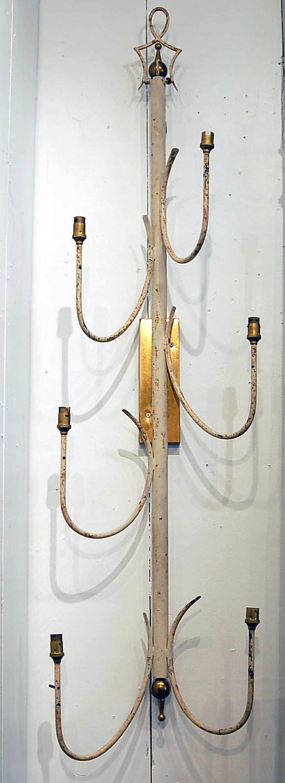 Pair of Tall 6 Light Sconces