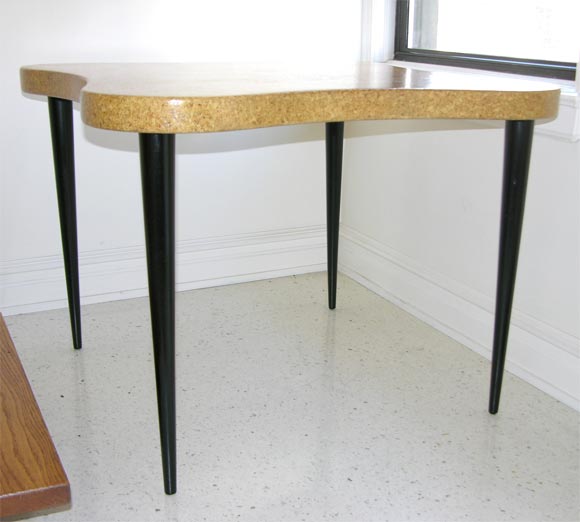 Cork-topped Game Table by Paul Frankl For Sale 2