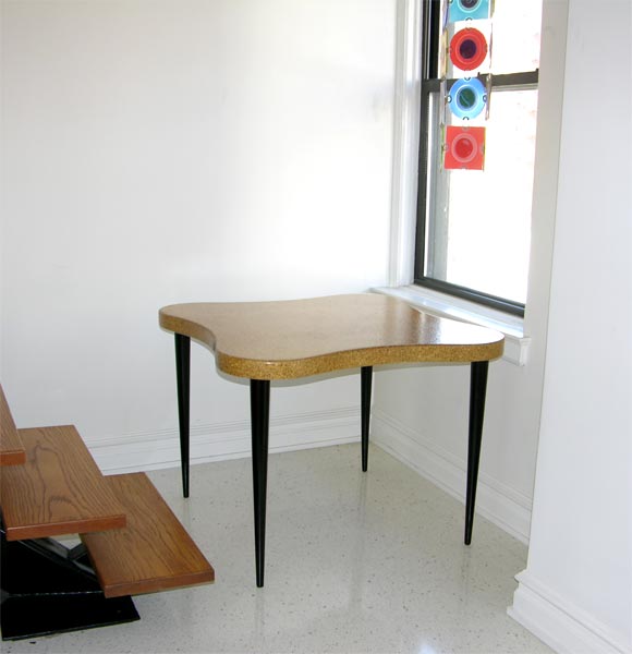 Cork-topped Game Table by Paul Frankl For Sale 3