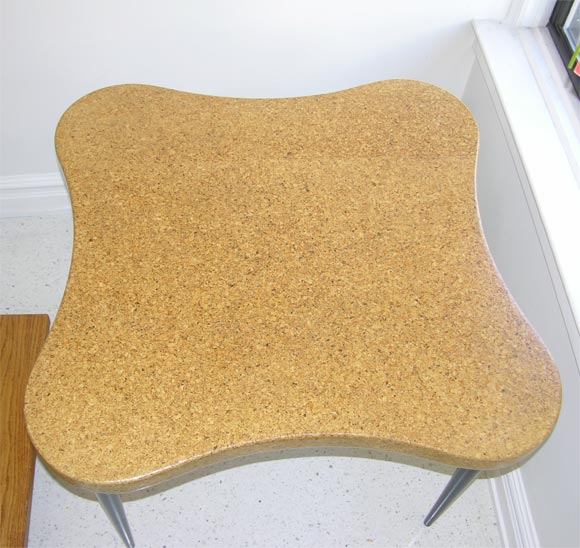 Cork-topped Game Table by Paul Frankl For Sale 4