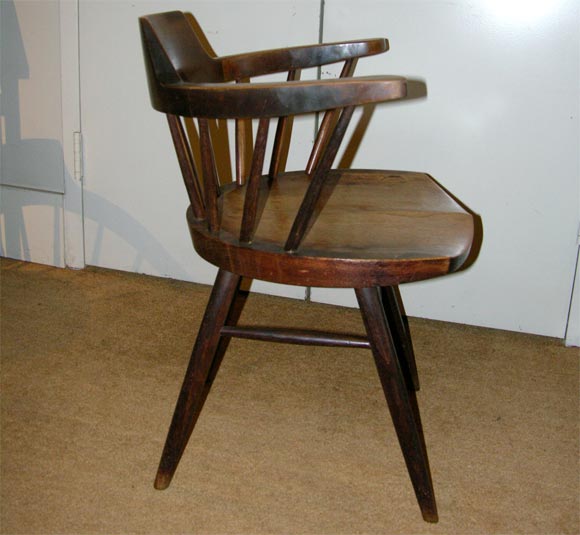 Set of Four Captian's Chairs by George Nakashima 1