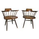 Set of Four Captian's Chairs by George Nakashima