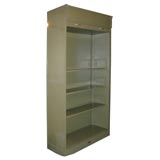 Used STEEL AND BRASS SHELVING UNIT