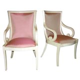 Pair of Armchairs by Karl Springer