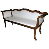 Rosewood Upholstered Bench/Sofa