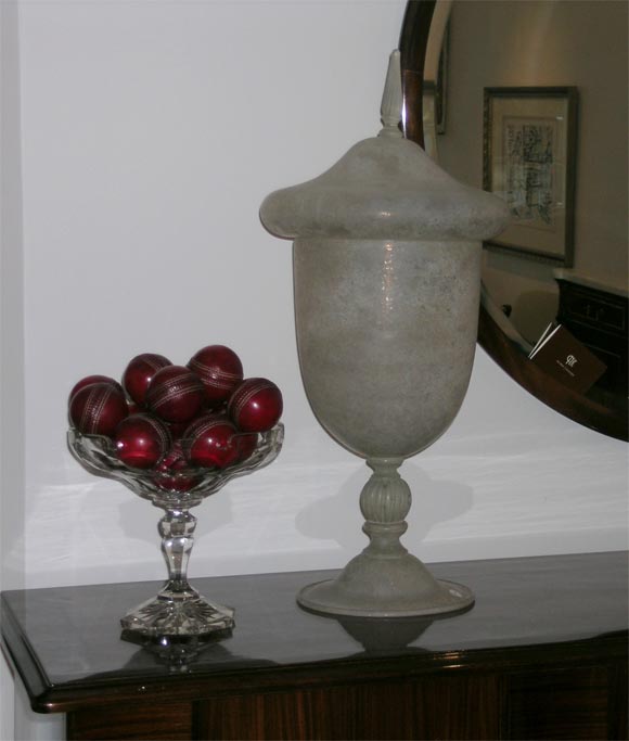 Italian glass urn