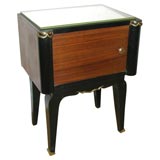Pair of 1940
s Rosewood and Ebonized Nightstands