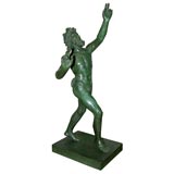 Bronze Figure of the Dancing Faun of Pompeii
