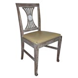 Set of Six 1940
s Cerused Oak Dining Chairs