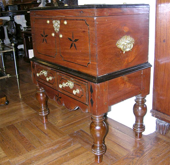 Sri Lankan Padouk Chest on Stand 2