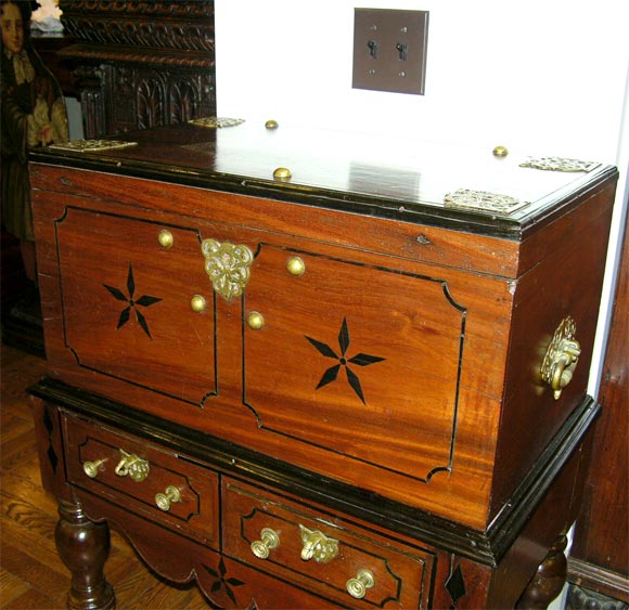 Sri Lankan Padouk Chest on Stand 1