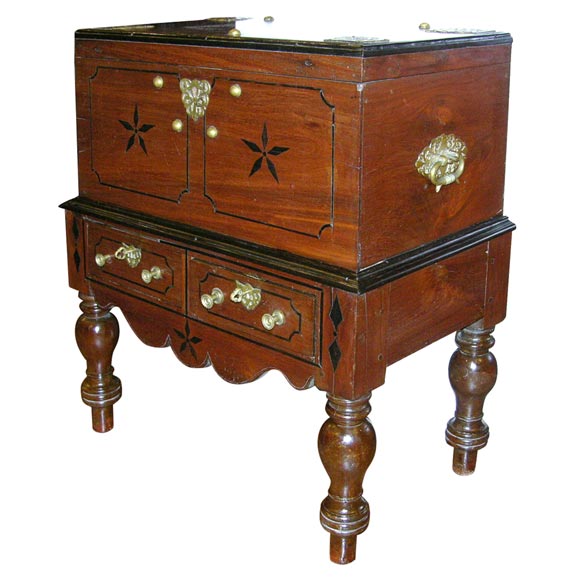 Sri Lankan Padouk Chest on Stand
