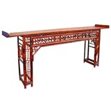 Bamboo Scrolled Top Altar Table