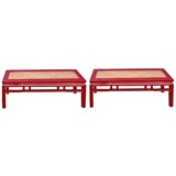 Caned Top Bench