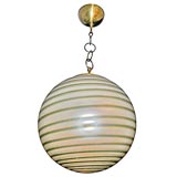 #3034 Italian Blown Glass Lantern by Venini