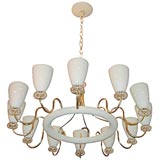 Vintage 12 Arm Classic American Moderne Chandelier