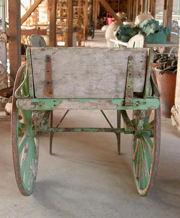 Wooden Grocery Cart In Good Condition In New Orleans, LA