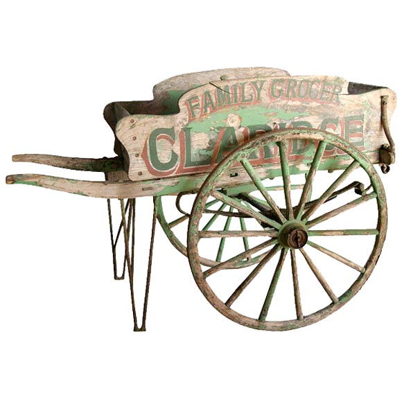 Wooden Grocery Cart