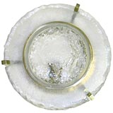 Set of Eight (8) Hand-Engraved Rough Glass MAX INGRAND Sconces