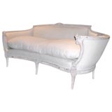 Louis XVl-style painted settee