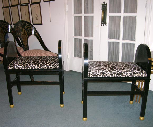 Pair benches