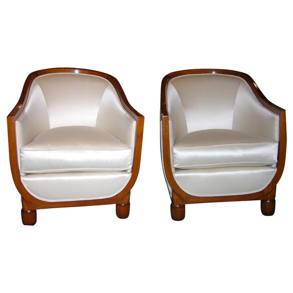 A pair of Art Deco Armchairs For Sale